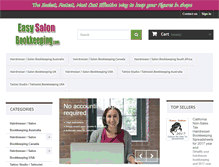 Tablet Screenshot of easysalonbookkeeping.com